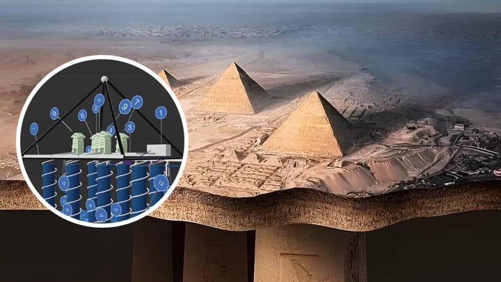 Cidade subterrânea gigantesca sob as pirâmides de Gizé pode ter sido&nbsp;detectada