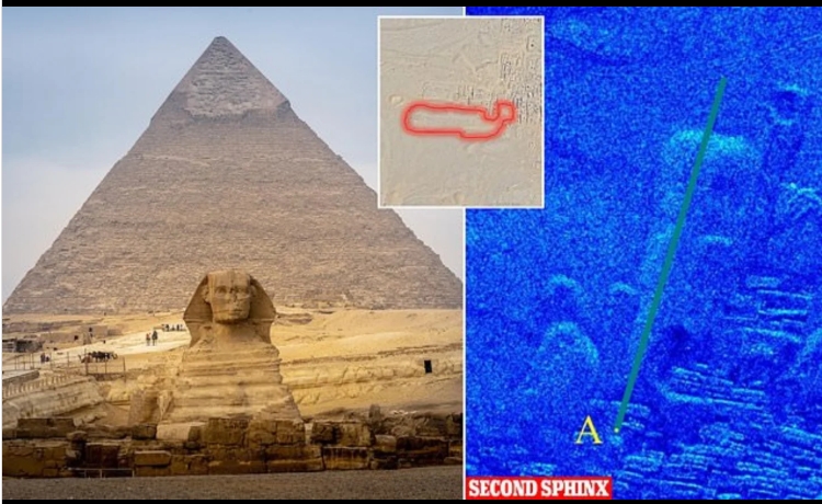Detectada uma segunda esfinge no Egito, enquanto imagens sugerem a existência de uma “megaestrutura subterrânea”